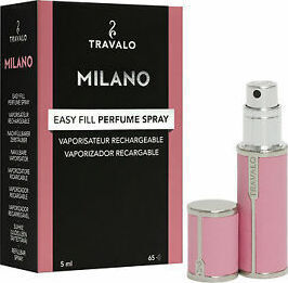 Travalo Milano Easy Fill Perfume Spray 5ml Pink Rose