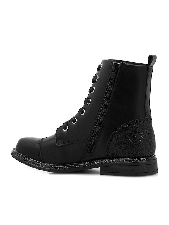 Kids Boots with Zipper Black