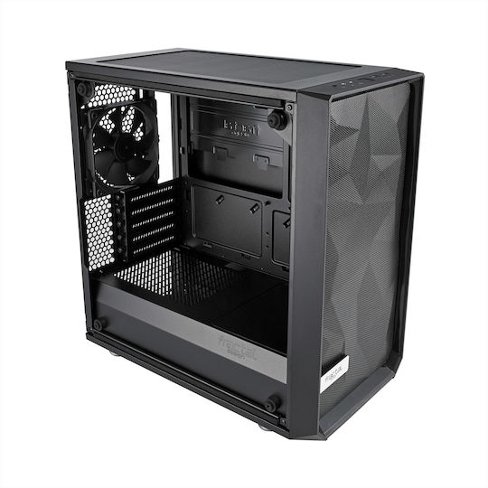Fractal Design Meshify C Mini Dark Tempered Glass Midi Tower Κουτί Υπολογιστή με Πλαϊνό Παράθυρο Μαύρο