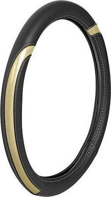 Lampa Car Steering Wheel Cover Celebrity with Diameter 35-37cm Synthetic Gold L3297.6