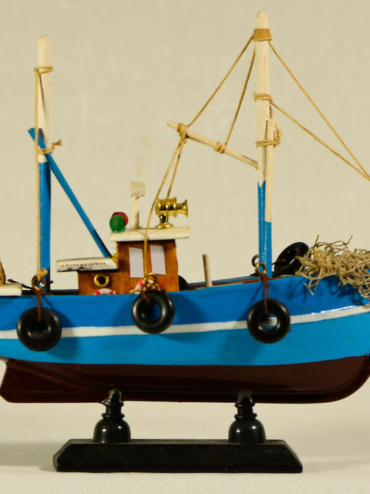Christmas Boat Sailboat Wooden 16x15cm