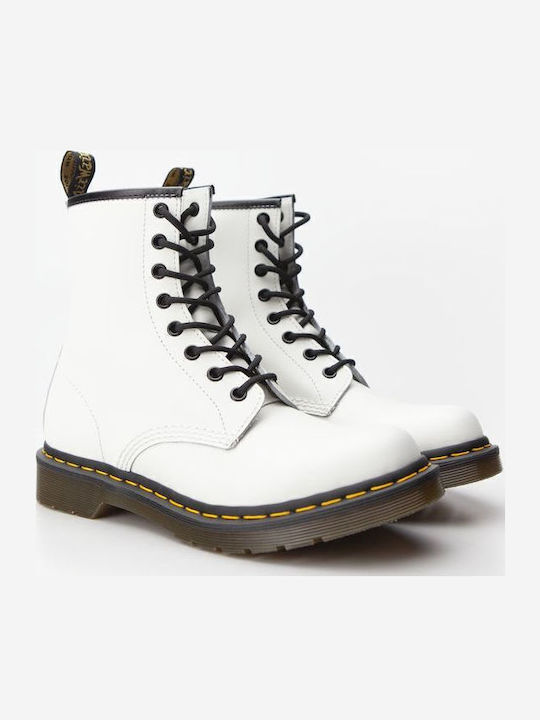 1460 Smooth Leder Stiefeletten Damen Weiß