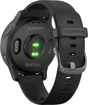 Garmin Vivoactive 4s Неръждаема стомана 40мм Водоустойчив Смарт часовник с Пулсомер (Black/Slate)
