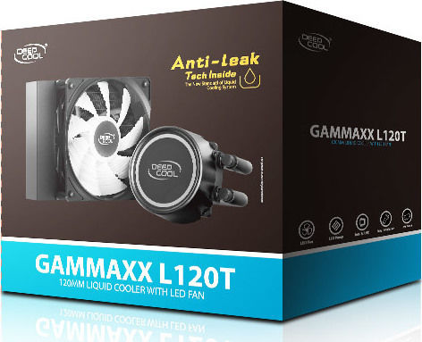 Deepcool Gammaxx L120T AIO Водно Охлаждане За CPU С 1 Вентилатор 120мм