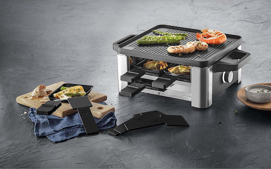 WMF Lono for 4 Επιτραπέζια Ηλεκτρική Ψησταριά Raclette Σχάρας 871W Ανοξείδωτη 36.5x24εκ.