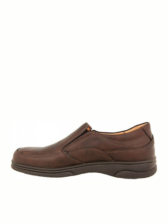 Boxer Men's Leather Casual Shoes Brown