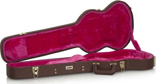 Gator Deluxe Wood Series Gibson SG Βαλίτσα Ηλεκτρικής Κιθάρας με Επένδυση Καφέ