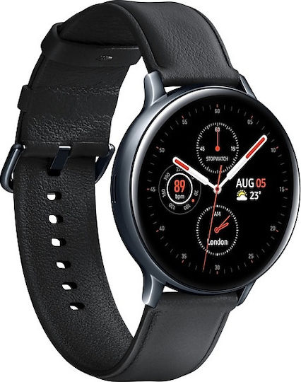 Samsung Galaxy Watch Active2 Stainless Steel 44mm Waterproof with Heart Rate Monitor (Black)