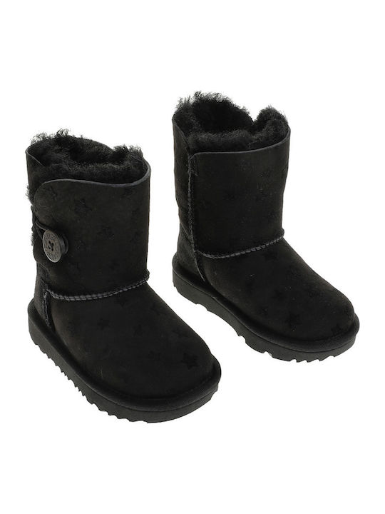 BAILEY Suede Παιδικά Μποτάκια Μαύρα
