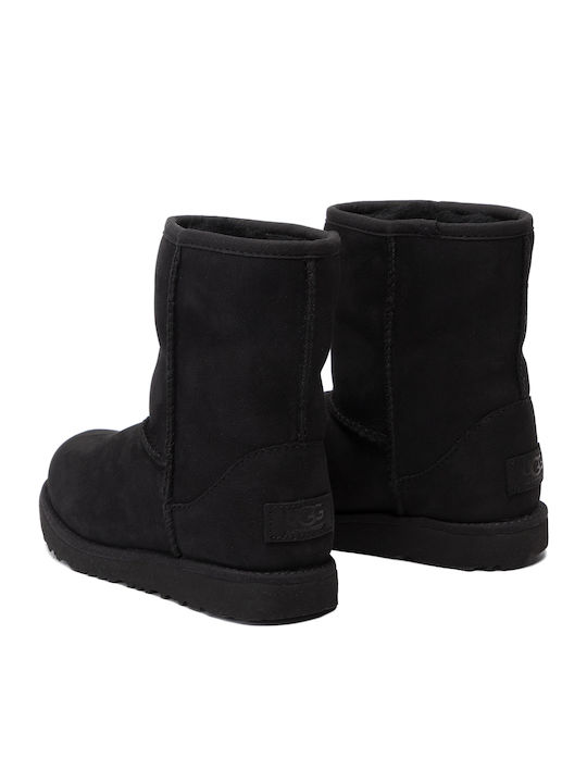 Classic Suede Kids Boots Black