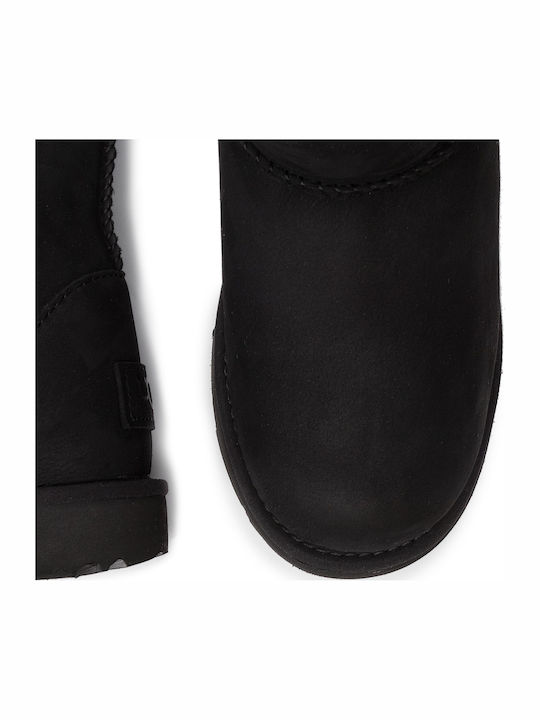 Classic Suede Kids Boots Black