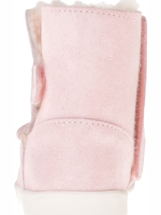 Keelan Sparkle Kinderstiefeletten mit Klettverschluss Rosa