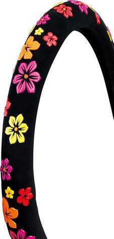 Lampa Car Steering Wheel Cover Blossom with Diameter 35-37cm Synthetic Multicolour L3312.5/3306.3