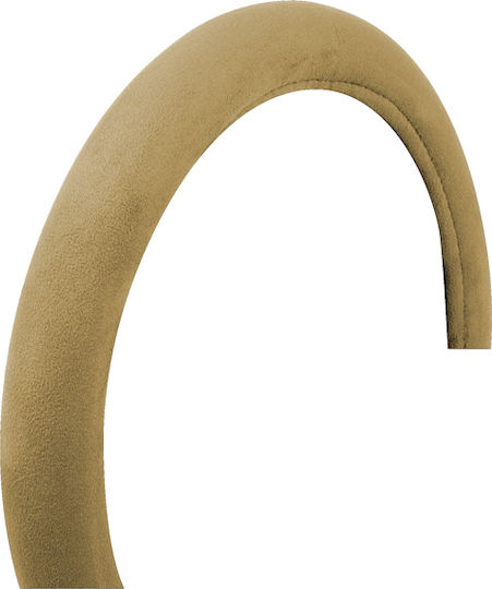 Lampa Κάλυμμα Τιμονιού Αυτοκινήτου Soft-Touch με Διάμετρο 42-44εκ. Μικροϊνών Μπεζ