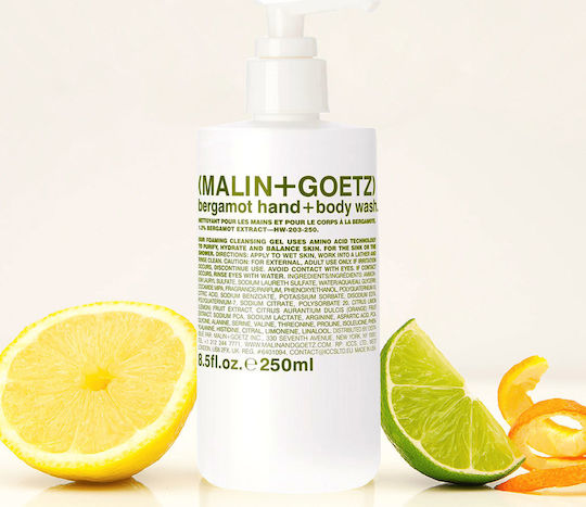 Malin+Goetz Bergamotte Körperwäsche Gel & Duft Zitrusfrüchte 250ml