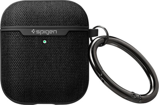 Spigen Urban Fit Case Silicone with Hook in Black color for Apple AirPods 1 / AirPods 2
