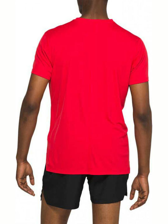 ASICS Silver Men's T-shirt Κόκκινο