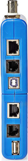 Nedis NWCTM100BU Kabeltester Netzwerk BNC / RJ11 / RJ45 / USB