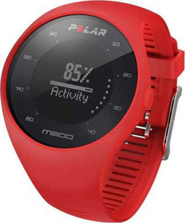 Polar M200 40mm Waterproof Smartwatch with Heart Rate Monitor (Red)