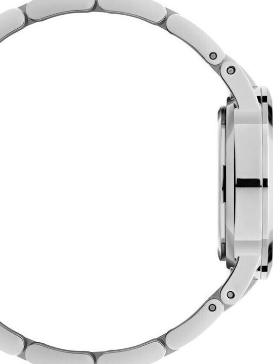 Daniel Wellington Iconic Link Γυναικείο Ρολόι 32mm Μπαταρίας με Ασημί Μεταλλικό Μπρασελέ