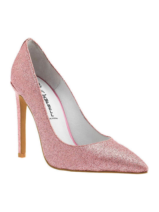 Jeffrey Campbell Pointed Toe Pink Heels Darling Pink Glitter