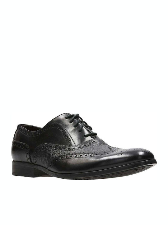 Gilmore Limit Δερμάτινα Ανδρικά Oxfords Μαύρα