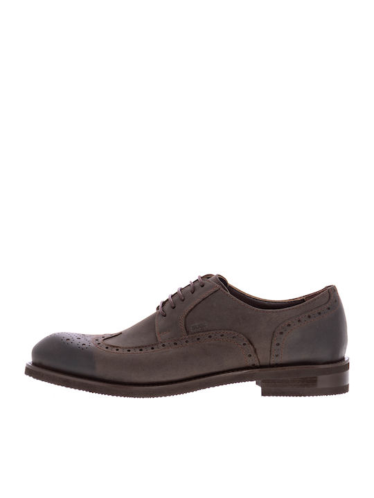 Boss Shoes Δερμάτινα Ανδρικά Oxfords Καφέ