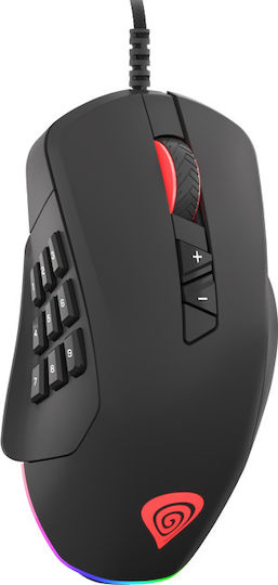 Genesis Xenon 770 RGB Gaming Ποντίκι 10200 DPI Μαύρο