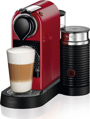 Krups Citiz & Milk Кафемашина за капсули Nespresso Налягане 19бар с млекофреза Red