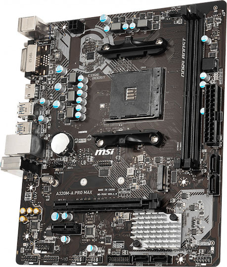 MSI A320M-A PRO MAX Motherboard Micro ATX με AMD AM4 Socket 7C52-004R
