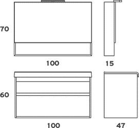 Sentimenti 100 Σετ Μπάνιου με Νιπτήρα και Καθρέπτη Zebis - Skroutz.gr