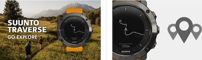 Suunto Traverse Неръждаема стомана 50мм Водоустойчив Смартчасовник (Черен)