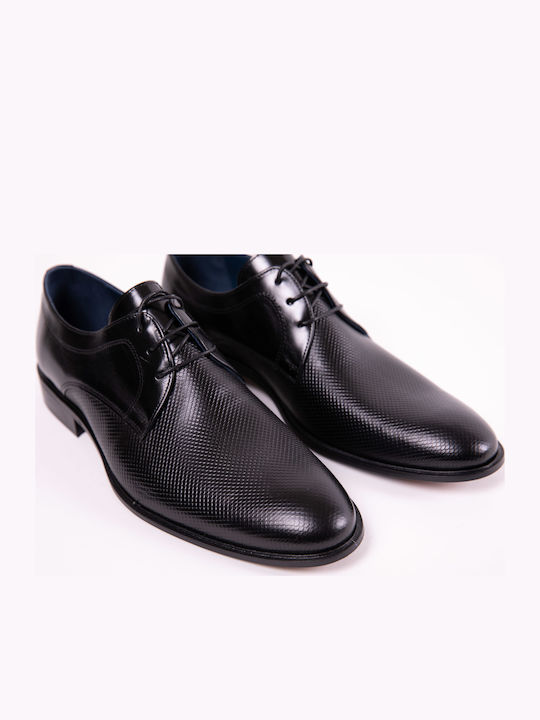 192 Leder Herrenschuhe Schwarz