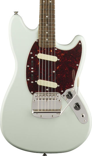 Squier Classic Vibe 60s Elektrische Gitarre Versatz mit SS Tonabnehmerkonfiguration Sonic Blue