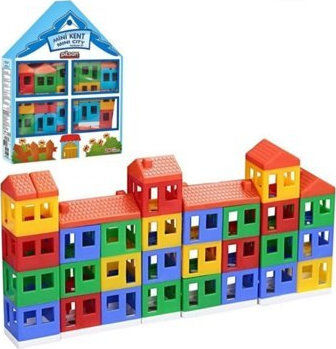 Pilsan Mini Kent City Building Blocks for 2+ Years 40 Pieces