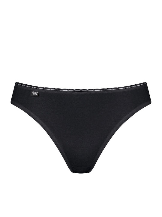 24/7 Tai Βαμβακερά Γυναικεία Slip 3Pack Μαύρα