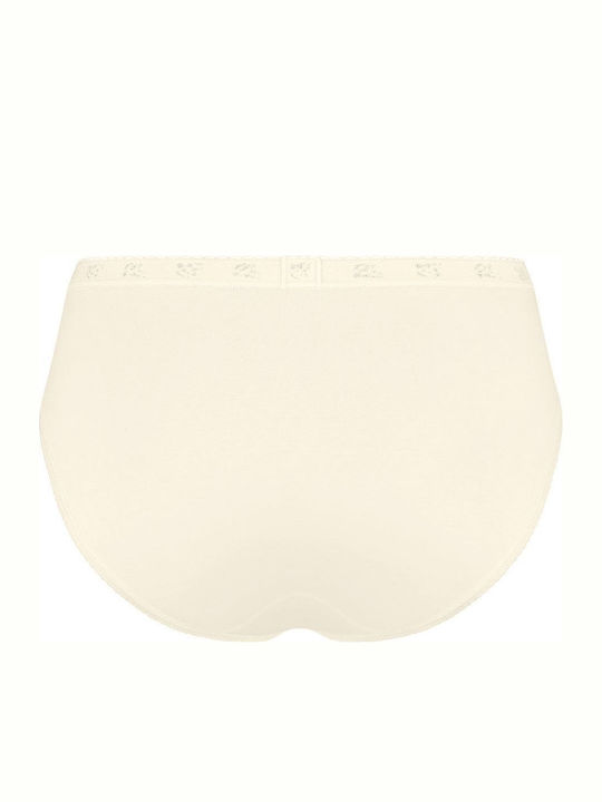 Chic Tai High-waisted Women's Slip with Lace Ecru