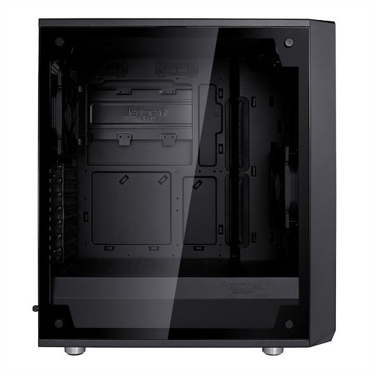 Fractal Design Meshify C Dark Tempered Glass Gaming Midi Tower Computer Case with Side Window Black