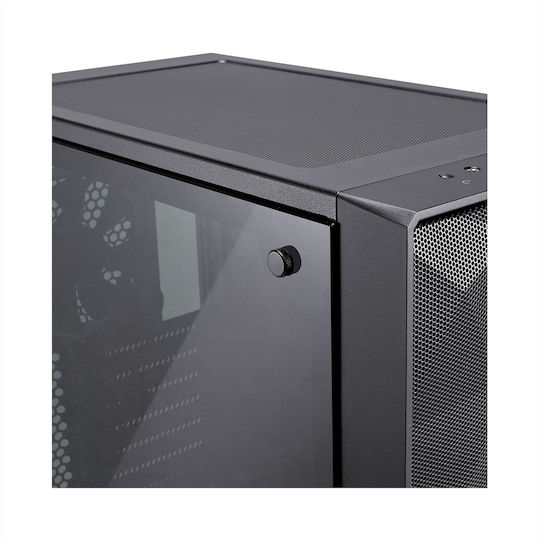 Fractal Design Meshify C Dark Tempered Glass Gaming Midi Tower Computer Case with Side Window Black