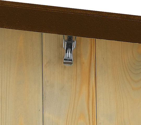 Ferplast Baita Hundehaus Hölzernes Außenbereich Braun 58x48x44.5cm