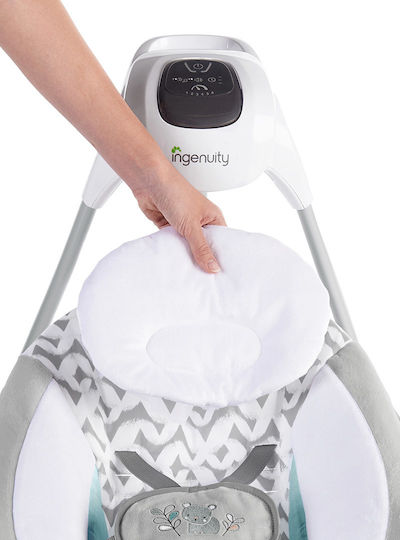 Ingenuity Electric Baby Relax Swing SimpleComfort Cradling Gray for Child up to 9kg
