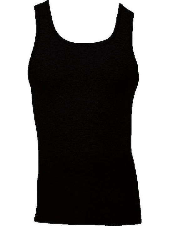 90-10481 Men's Undershirt Sleeveless in Black Color