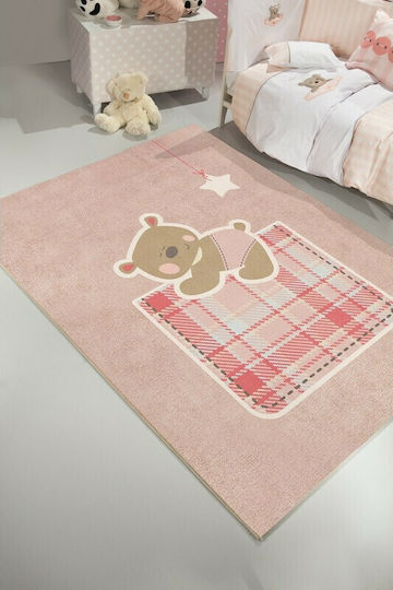 Saint Clair Teddy Kinder Teppich Rosa 150x200cm