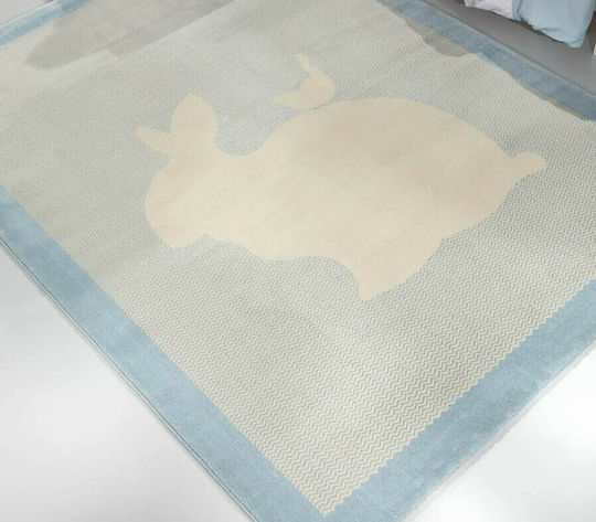 Saint Clair Lapin Kinder Teppich Hellblau 115x175cm