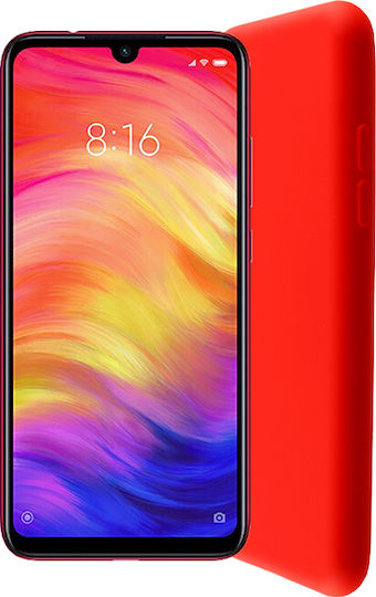 Lime Velvet Back Cover Silicone Red (Redmi 7)