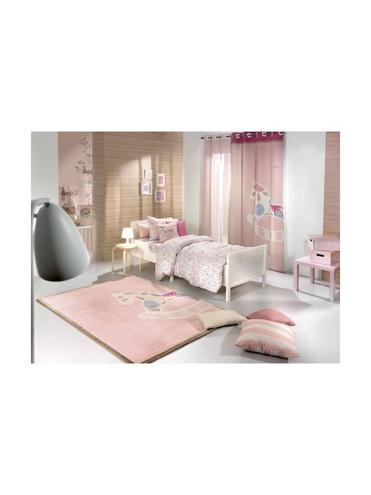 Saint Clair Toy Kinder Teppich Rosa 115x175cm