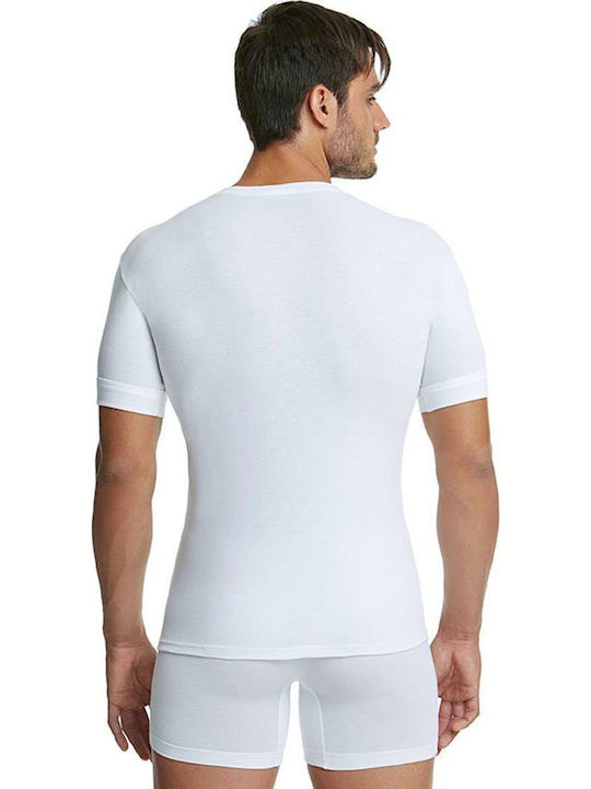6/601 Men's Undershirts Short-sleeved in White Color 2Pack