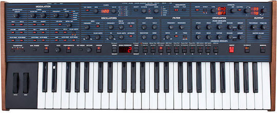 Dave Smith Synthesizer OB-6 με 49 Βαρυκεντρισμένα Πλήκτρα Μαύρο