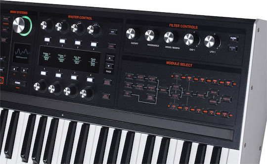 Ashun Sound Machines Synthesizer Hydrasynth Keyboard με 49 Δυναμικά Πλήκτρα Μαύρο