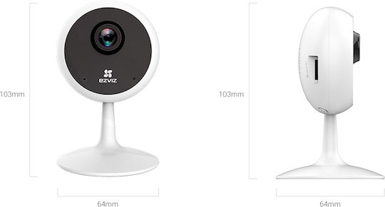Ezviz C1C 720p IP Κάμερα Παρακολούθησης Wi-Fi HD 720P με Αμφίδρομη Επικοινωνία και Φακό 2.8mm